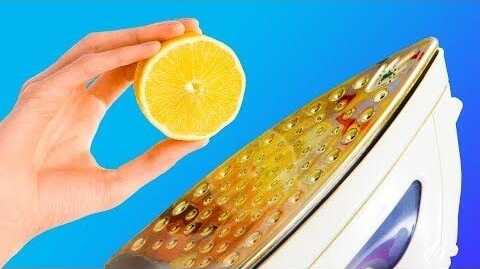 Limpiar suela de la plancha con limón