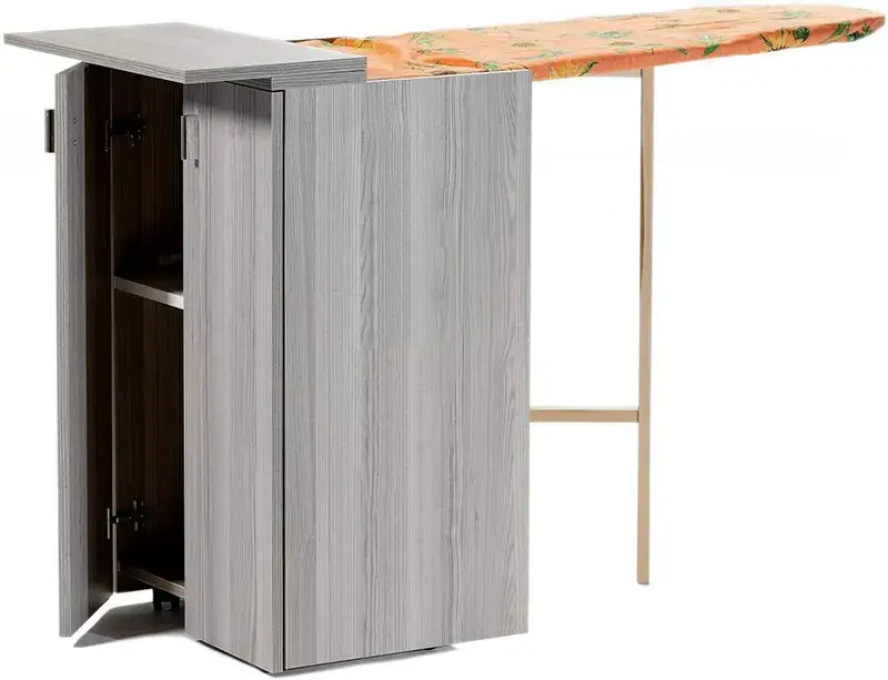 mueble de planchado con tabla plegable
